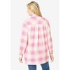 Woman Within Plus Size Plaid Knit Tunic With Collar - 3 of 4