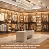 Besiost 77-In Heavy-duty Garment Rack with Storage Shelves,Pipe Closet Organizer with 4 Hanging Rods - 3 of 4