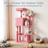 Bestier 44 inch Cat Tree Tower, Multi-Cat Climbing Tower with, Natural Sisal Scratching Posts, Extended Platform, Hammock - 3 of 4