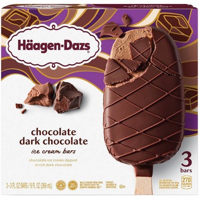 Haagen-Dazs Chocolate-Dark Chocolate Ice Cream Bar - 3pk