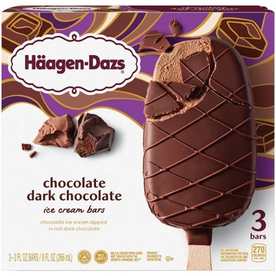 Haagen-Dazs Chocolate-Dark Chocolate Ice Cream Bar - 3pk