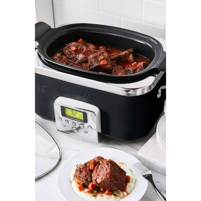 GreenPan 6-quart Elite Ceramic Nonstick 8-in-1 Programmable Electric Slow Cooker, 3 of 8