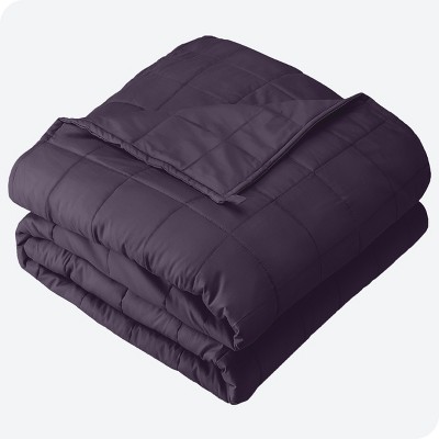 30 Lb 80" X 87" Weighted Blanket Cotton Eggplant By Bare Home : Target