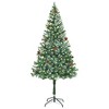 vidaXL Artificial Christmas Tree with Stand Green 70.9" PVC and Steel - 3 of 4