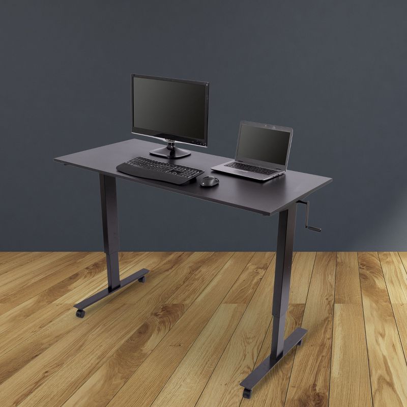 Stand Up Desk Store Crank Adjustable Height Rolling Standing Desk, 2 of 5