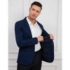 Men's Printed Blazer Casual Slim Fit One Button Sports Coat Festival Party Jacket - 3 of 4