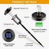 12-Pack Solar Pathway Lights, IP65 Waterproof Solar Outdoor Garden Lighting with Warm White for Walkways, Yards, Patios - 4 of 4