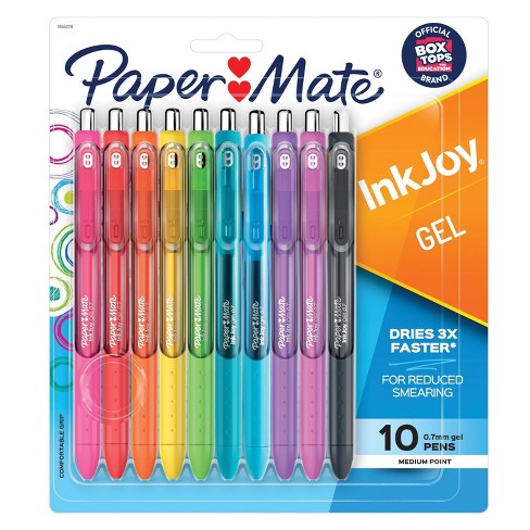 Paper Mate Ink Joy 10pk Gel Pens 0.7mm Medium Tip Multicolored : Target,  Gel Oens 