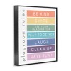Stupell Industries Bold List of Playroom Rules Kids Rainbow Stripes Framed Giclee Art - 2 of 4