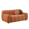 NicBex Couches for Living Room Cloud Couch Boucle Sofa Couch 2 Seater Comfy Couch Modern Upholstered Tufted Sofa with 2 Pillows, Light Brown - 3 of 4