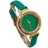 Olivia Pratt Thin Solid Color Strap and Rhinestones Women Watch - 3 of 4