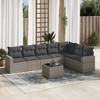 vidaXL Garden Sofa Set Grey PE rattan Large Modular Garden Sofa Set - 2 of 4