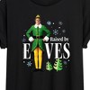 Women's - ELF - Christmas Raised By Elves Oversized Graphic T-Shirt - 2 of 4