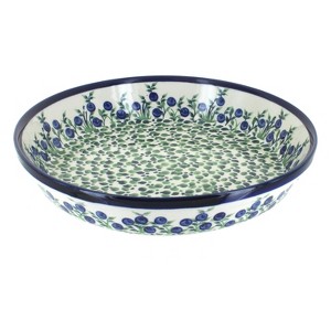 Blue Rose Polish Pottery 879 Zaklady Pie Plate - 1 of 1