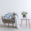 Stupell Industries Evil Eye Centric Bold Blue Abstract Circular Shapes Printed Decorative Throw Pillow Indoor Decorative Throw Pillow, 18 x 18 - 3 of 3