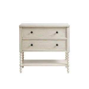 NicBex Farmhouse Nightstand with Storage Drawer Wood Sofa Side Table with Turned Legs for Bedroom,Living Room - 1 of 4