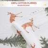 Christmas Flannel Sheets Queen, 100% Cotton Printed Bed Sheet Set, Soft Heavy weight Brushed Flannel,16 Inches Deep Pocket Winter Warm Sheets 4 Piece - 4 of 4
