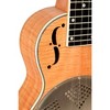 Gold Tone Left-Handed Tenor-Scale Curly Maple Resonator Ukulele with Gig Bag Natural - 3 of 4