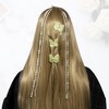 Unique Bargains Women's Long Tassel Faux Pearl Hair Chain 2 Pcs - 3 of 4