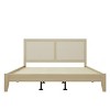 Platform Bed Modern with Rattan Headboard for Bedroom 78.75W King Size - 3irtyhousy - 2 of 4