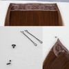 Alilang Longe Straight Natural Hair Extensions One Piece Invisible Wire Hair Extensions with Clip ins 22Inch for Women - 3 of 3