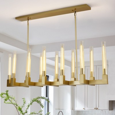 CityFurn 12-Light Kitchen Island Modern Linear Chandelier