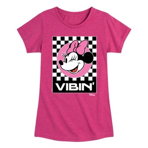 Girls' - Disney - Minnie Mouse Fitted Short Sleeve Graphic T-Shirt - 1 of 4