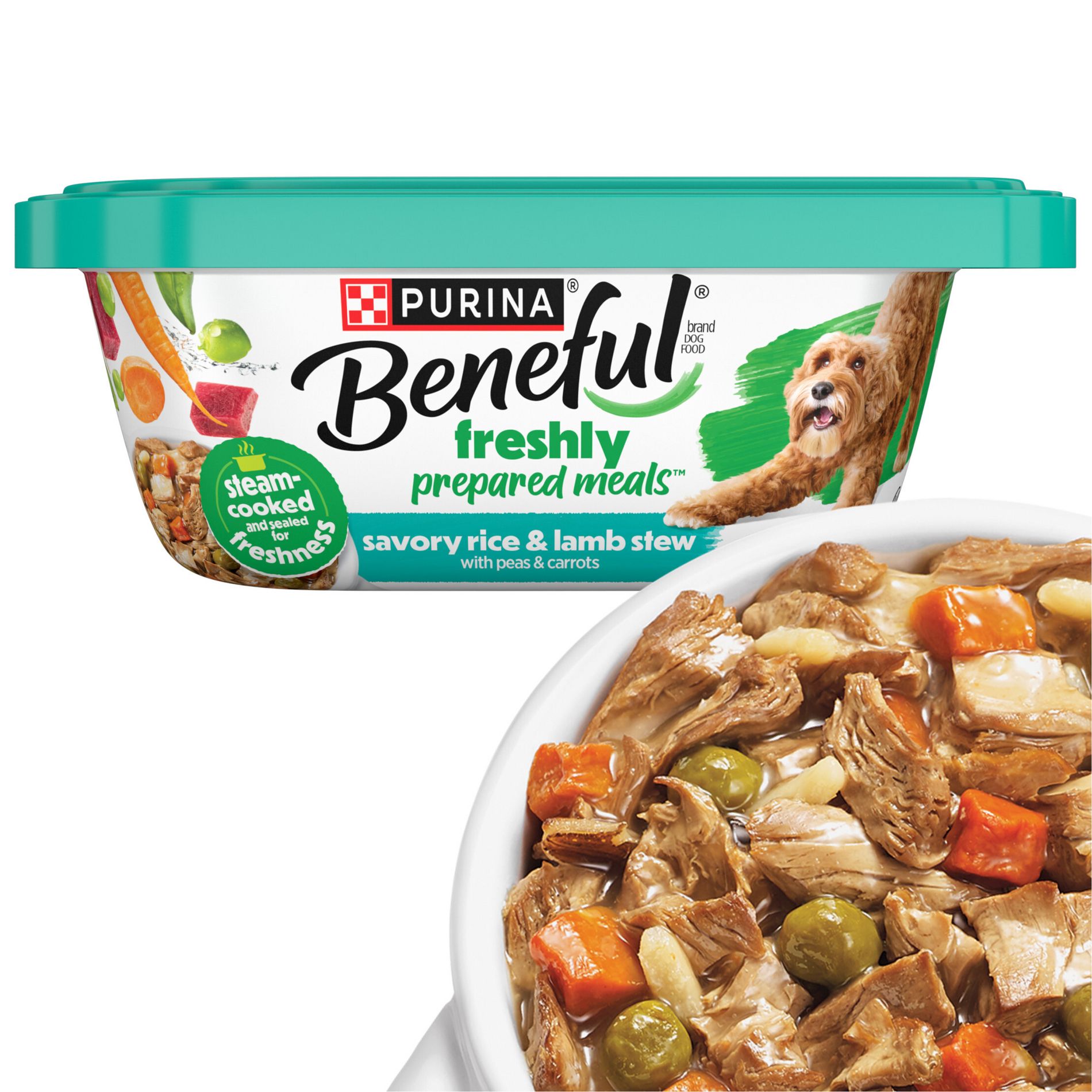 Purina Beneful Prepared Meals Stew Recipes Wet Dog Food - 10oz