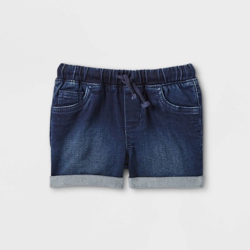 HUDSON Kids Girls Children Blue Distressed Denim Jean Patch Cut Off Shorts  10