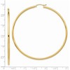 Black Bow Jewelry 2.5mm x 65mm 14k Yellow Gold Classic Round Hoop Earrings - 4 of 4
