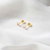 Girls' Enamel Daisy Screw Back 14k Gold Earrings - In Season Jewelry - 4 of 4