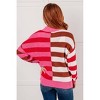 Women's In Your Lane Color Blocked Stripe Sweater - One Eleven North - 3 of 3