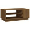 vidaXL Coffee Table Brown Oak 40.2 in.x21.7 in.x16.9 in. Engineered Wood - 2 of 4