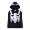 Marvel Spiderman Boys Zip Up Hoodie and Jogger Set for Little and Big Kids – Black - 2 of 4