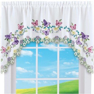 Collections Etc Butterfly Curtains