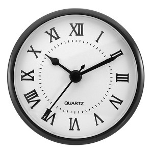 Unique Bargains Quartz Miniature Silent Elegant Clock Insert for Bedroom, Living Room - 1 of 4