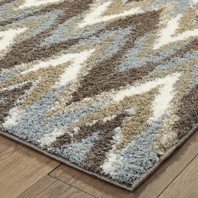 Verona Ivory and Taupe Synthetic Oriental 2' x 3' Area Rug