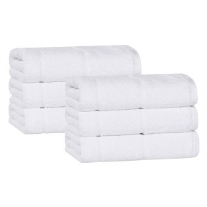 Smart Twist Viscose Cotton Blend Medium Weight Solid Thick Border Towel Set by Blue Nile Mills - 1 of 4