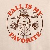 Women's - Peanuts - Fall Is My Favorite Lightweight French Terry Wide Neck Long Sleeve Shirt - 2 of 4