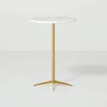 Marble Top Accent Side Table Brass/White - Hearth & Hand™ with Magnolia
