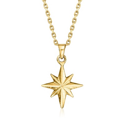 Pure Collection by Ross-Simons 18kt Gold Vermeil North Star Pendant Necklace Size 16