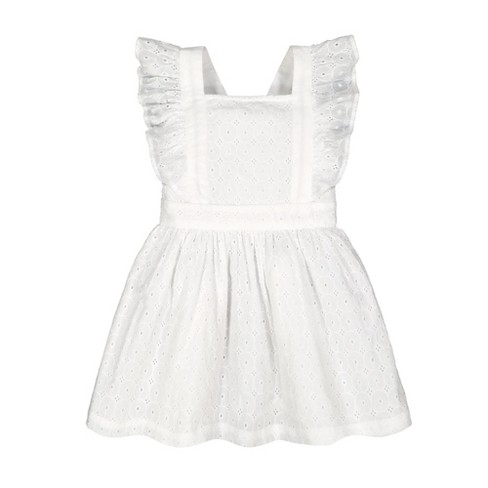 Hope & Henry Girls' Organic Cotton Ruffle Apron Dress, Toddler - image 1 of 4