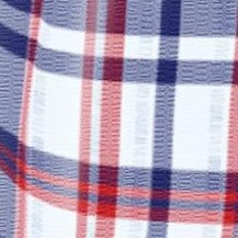 red white blue plaid