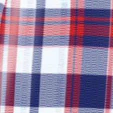 red white blue plaid