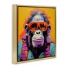 Stupell Industries Pop Style Gorilla Floating Frame Canvas Art - 2 of 4
