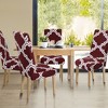 PiccoCasa Stool Stretch Spandex Short Dining Chair Slipcovers - 3 of 4