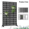 DSVIMOY 72'' x 44'' Balcony Privacy Screen, Patio Privacy Divider with Stand, Decorative Privacy Fence Screen for Garden, Black, 44"*19.7"*72" - 3 of 4