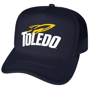 Official University of Toledo Primary Logo Foam Snapback Trucker Hat - for Men and Women Navy, Navy, One Size - 1 of 4