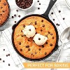 Attop Kitchen Cast iron Skillets 3 Piece Set, Chefs Pan, Pre Seasoned Cast iron Skillets, 6, 8 & 10 Inches Black - 4 of 4