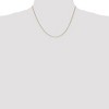 Black Bow Jewelry 0.8mm, 14k Yellow Gold, Solid Spiga Chain Necklace - 2 of 4